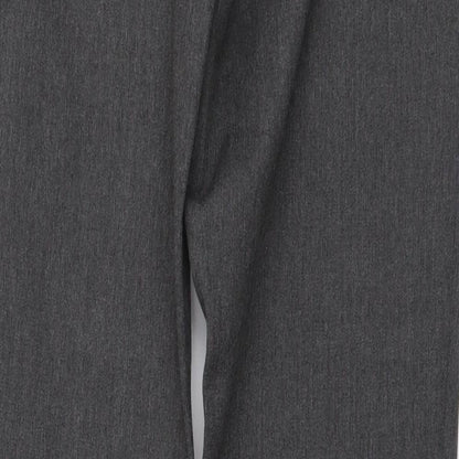 Aspire Womens Grey Polyester Trousers Size 24 in L30 in Regular Button
