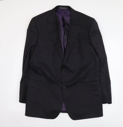 Mens UK Size L Lee Greenwood Regular Black Suit Jacket