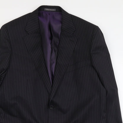 Mens UK Size L Lee Greenwood Regular Black Suit Jacket