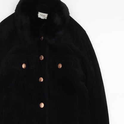 NEXT Womens Black Jacket Size 6 Button