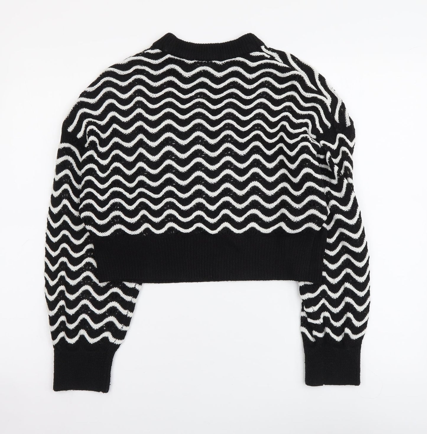Womens UK Size XS H&M Black Pullover Jumper