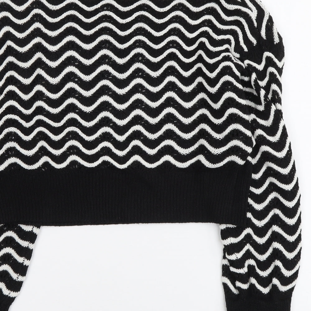 Womens UK Size XS H&M Black Pullover Jumper