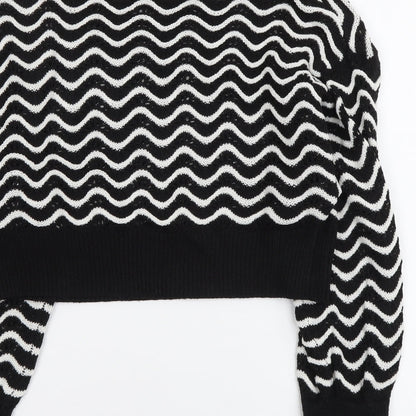 Womens UK Size XS H&M Black Pullover Jumper