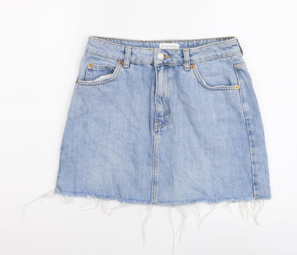 Womens UK Size 10 Topshop Maxi Denim Skirt