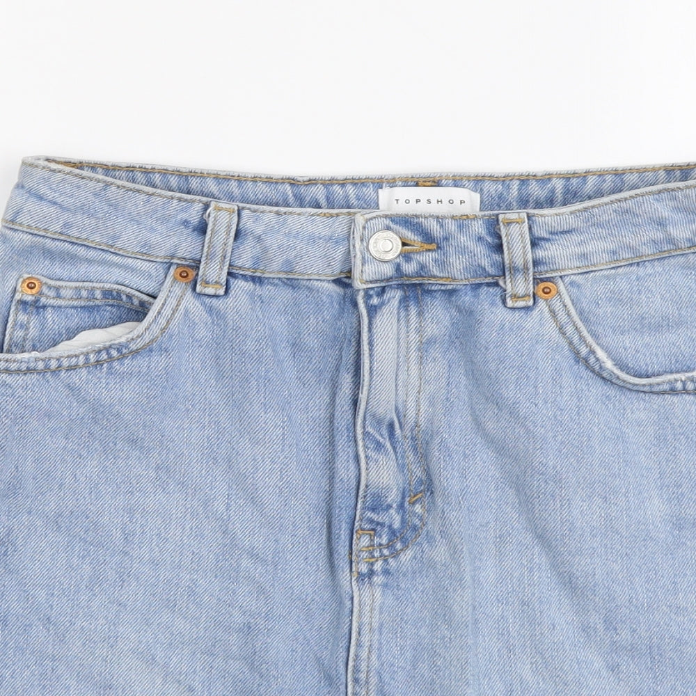 Womens UK Size 10 Topshop Maxi Denim Skirt