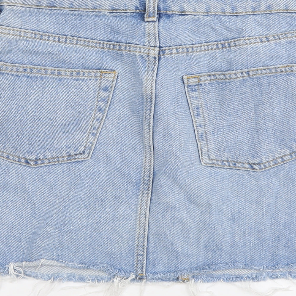 Womens UK Size 10 Topshop Maxi Denim Skirt