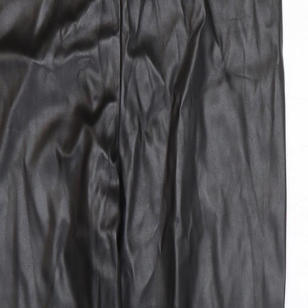 Womens UK Size 14 Missguided Regular Fit  Black Trousers