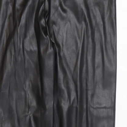 Womens UK Size 14 Missguided Regular Fit  Black Trousers