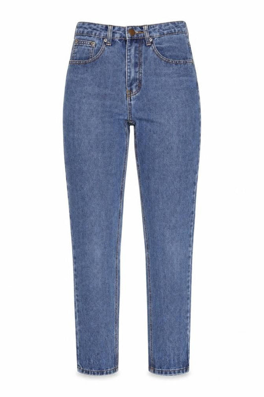 Womens UK Size 6 Boohoo Regular Fit Straight Blue Jeans