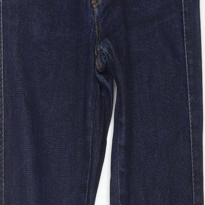 Intropia Womens Blue Cotton Skinny Jeans Size 6 L26 in Regular Zip