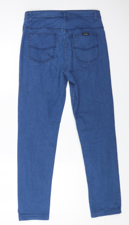 Barrington Womens Blue Cotton Tapered Jeans Size 28 in L26.5 in Regular Zip