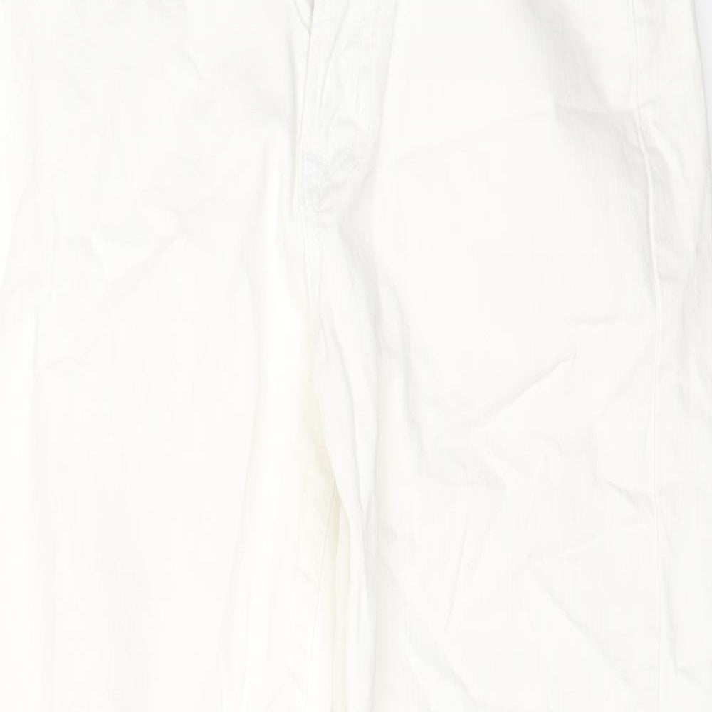 Gap Womens White Cotton Capri Jeans Size 26 in L23 in Regular Zip