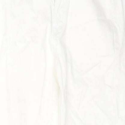 Gap Womens White Cotton Capri Jeans Size 26 in L23 in Regular Zip