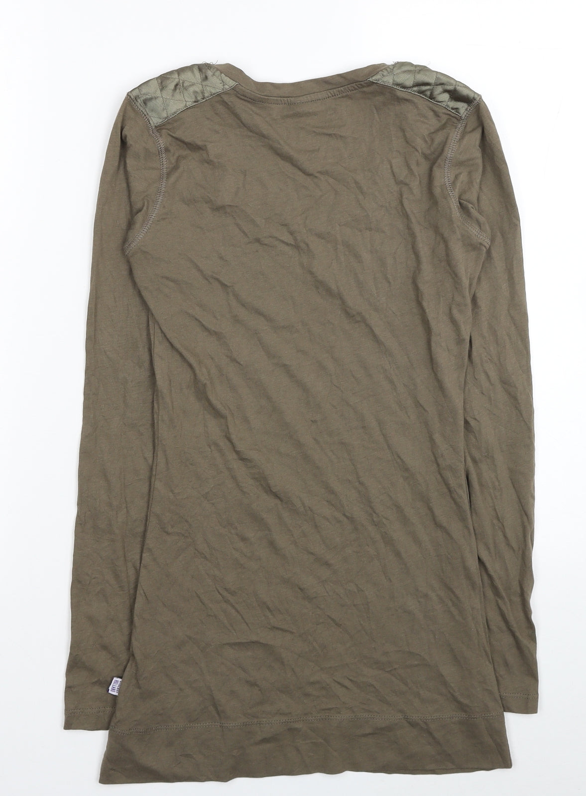 Womens UK Size 6 Debenhams Brown Tunic T-Shirt