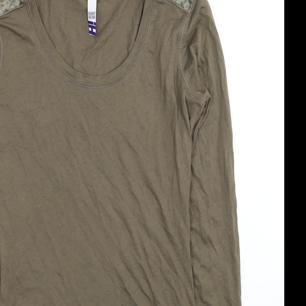 Womens UK Size 6 Debenhams Brown Tunic T-Shirt
