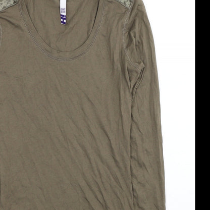 Womens UK Size 6 Debenhams Brown Tunic T-Shirt
