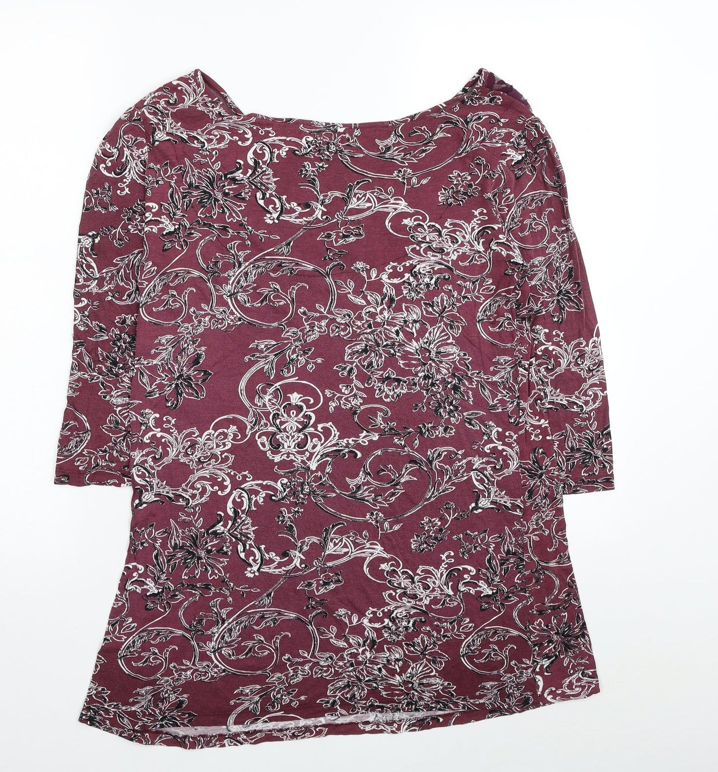 Womens UK Size 10 NEXT Red Tunic T-Shirt