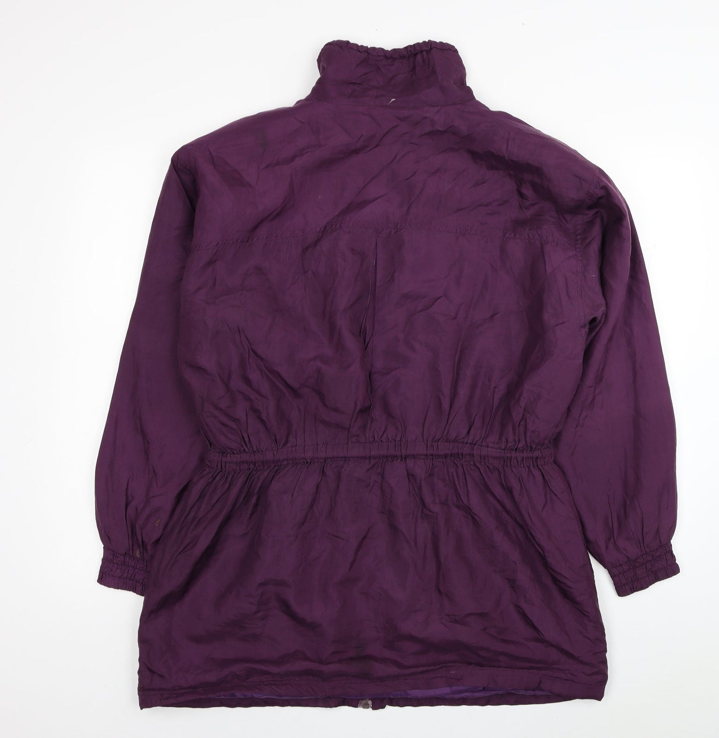 Partners Womens Purple Rain Coat Coat Size M Zip