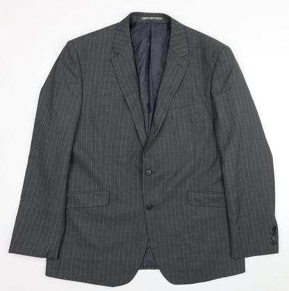 Mens UK Size 44 Burton Regular Grey Suit Jacket