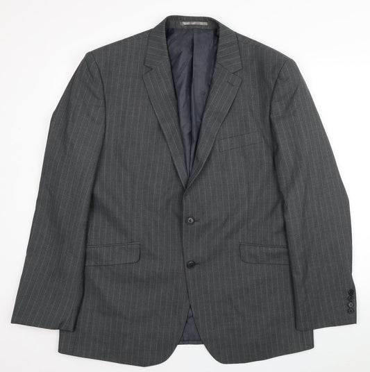 Mens UK Size 44 Burton Regular Grey Suit Jacket
