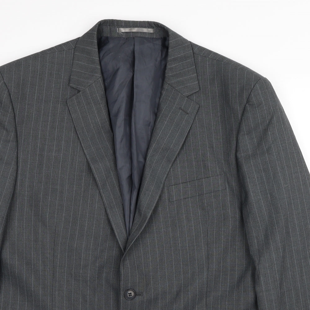 Mens UK Size 44 Burton Regular Grey Suit Jacket
