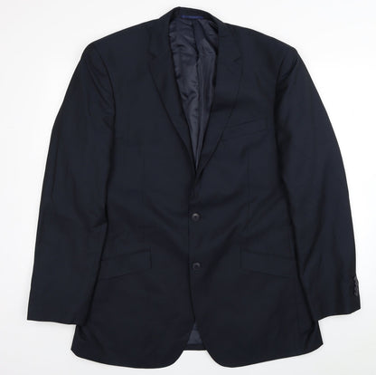 F&F Mens Beige Polyester Jacket Blazer Size 44