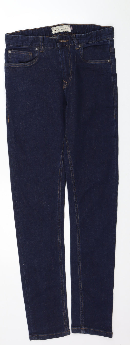 NEXT Womens Blue Cotton Skinny Jeans Size 28 in L29 in Regular Zip