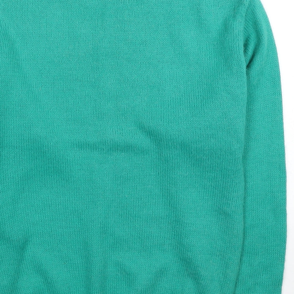 Womens UK Size 10 Poppy Green Pullover Jumper