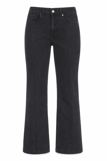 Womens UK Size 28 in Topshop Regular Fit Bootcut Black Jeans