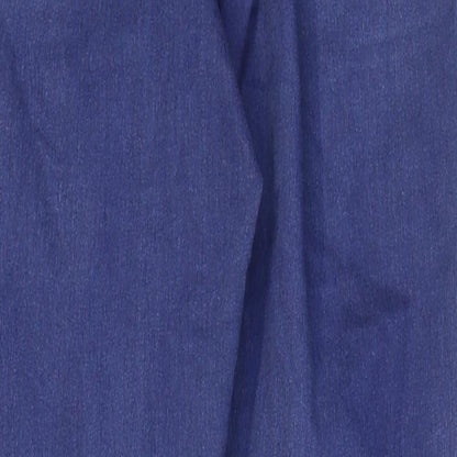 Topshop Womens Blue Cotton Skinny Jeans Size 28 in L26 in Regular Zip