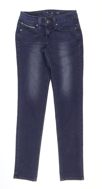 Womens UK Size 25 in Preworn Regular Fit Skinny Blue Jeans