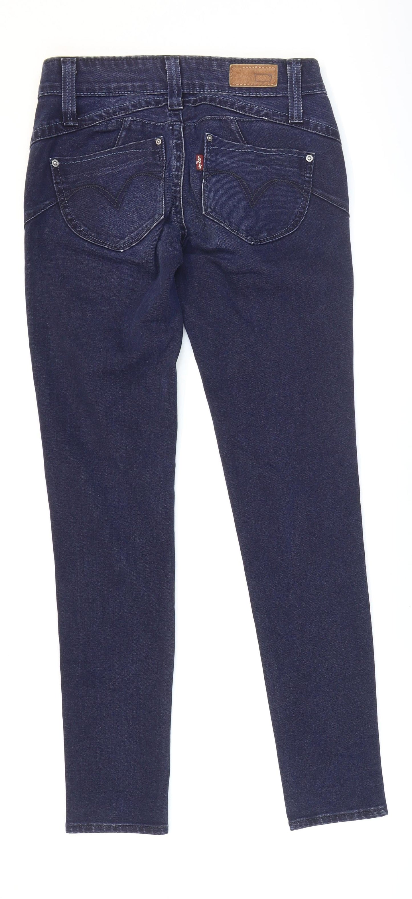 Womens UK Size 25 in Preworn Regular Fit Skinny Blue Jeans