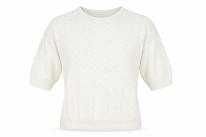 Womens UK Size 10 Damart White Pullover Jumper