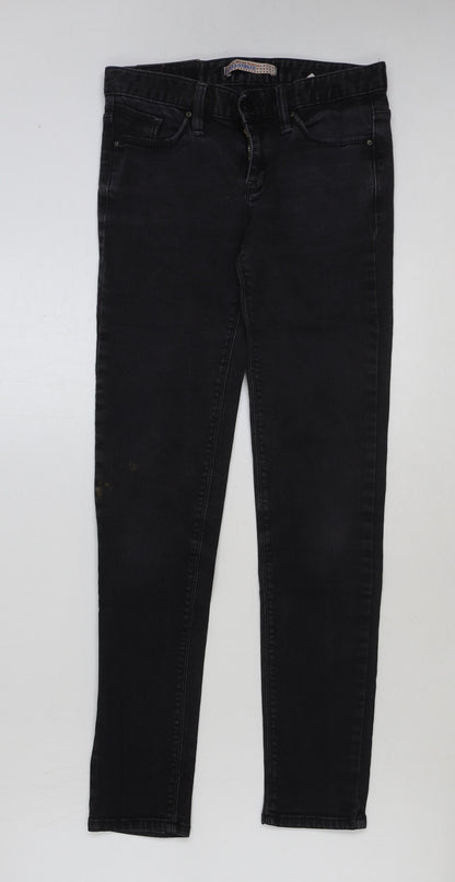 Kellanblue Womens Black Cotton Skinny Jeans Size 27 in L29 in Regular Button