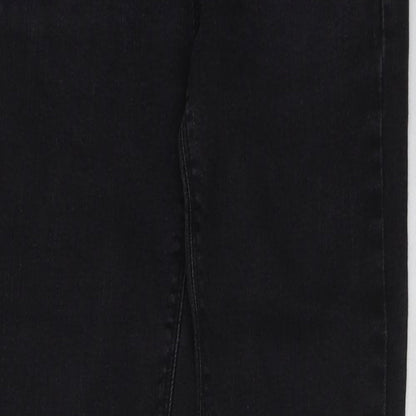 Kellanblue Womens Black Cotton Skinny Jeans Size 27 in L29 in Regular Button
