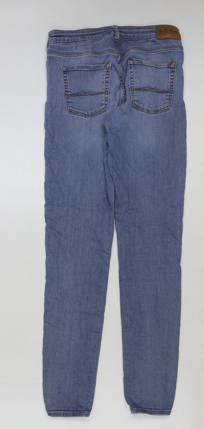 Womens UK Size 28 in Jack Wills Regular Fit Skinny Blue Jeans