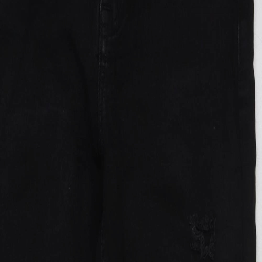 New Look Womens Black Cotton Skinny Jeans Size 8 L25 in Regular Button