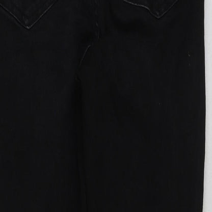 New Look Womens Black Cotton Skinny Jeans Size 8 L25 in Regular Button