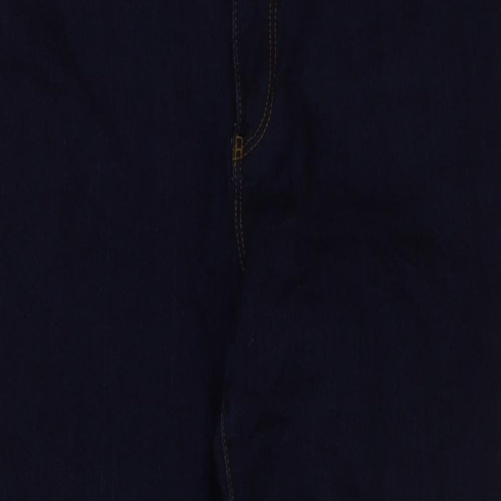 Christian Berg Womens Blue Cotton Skinny Jeans Size 14 L27 in Regular Button