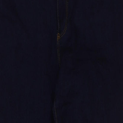 Christian Berg Womens Blue Cotton Skinny Jeans Size 14 L27 in Regular Button