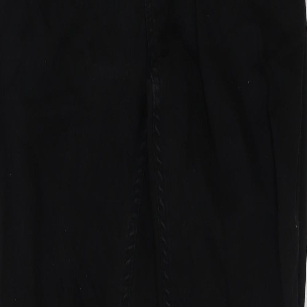 Denim & Co. Mens Black Cotton Skinny Jeans Size 28 in L32 in Regular Button