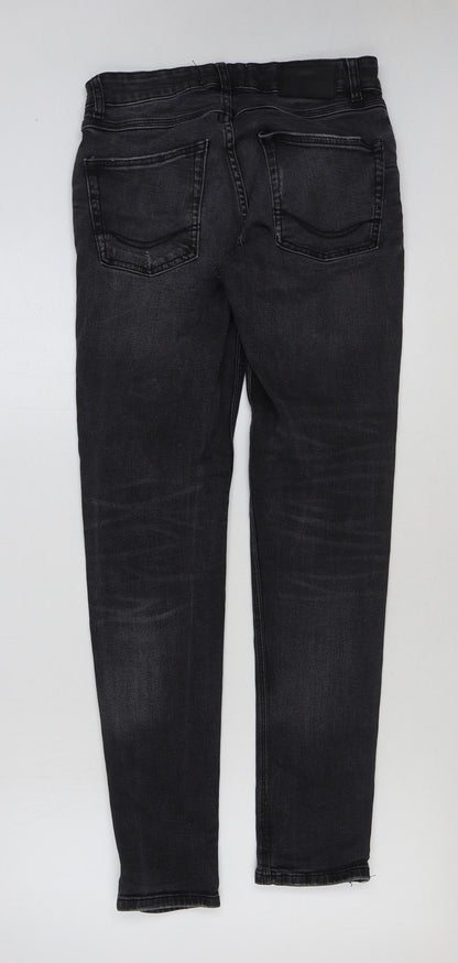 Pull&Bear Womens Black Cotton Skinny Jeans Size 10 L31 in Regular Button