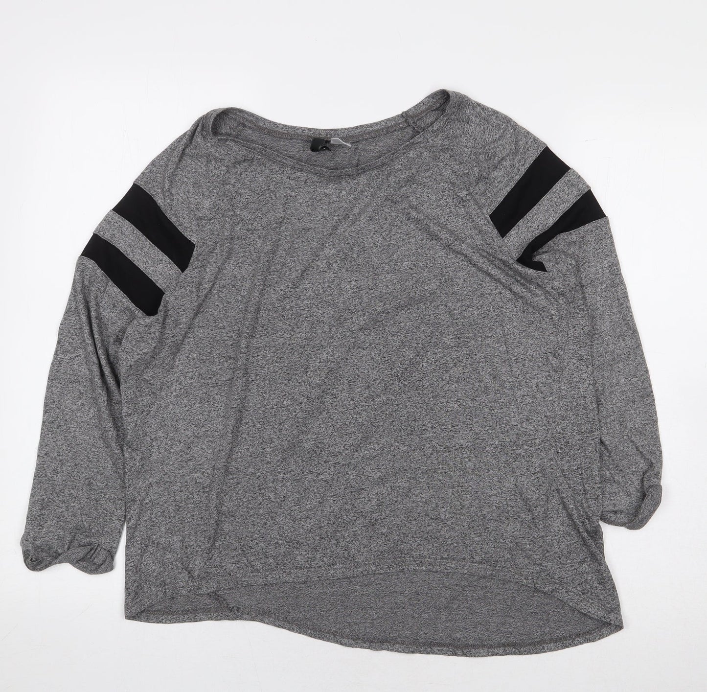 Womens UK Size M H&M Grey Basic T-Shirt