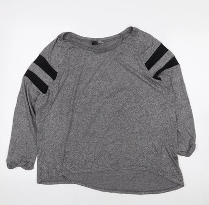 Womens UK Size M H&M Grey Basic T-Shirt