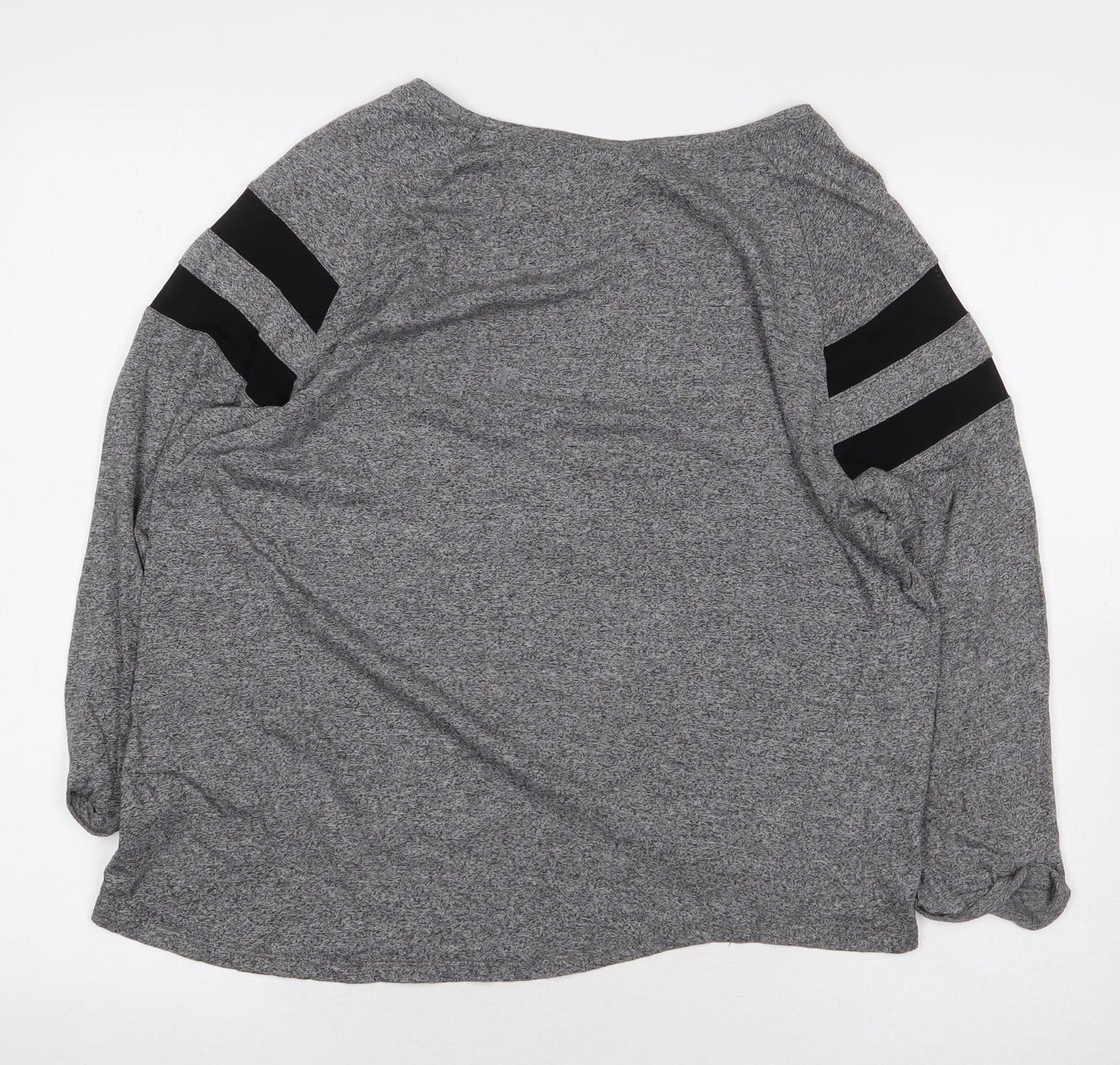 Womens UK Size M H&M Grey Basic T-Shirt