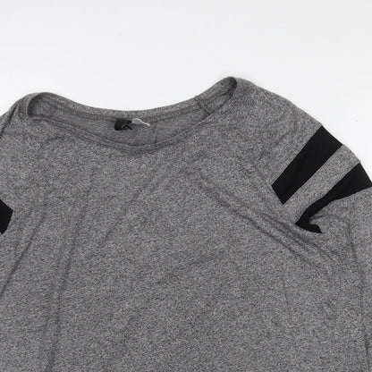 Womens UK Size M H&M Grey Basic T-Shirt