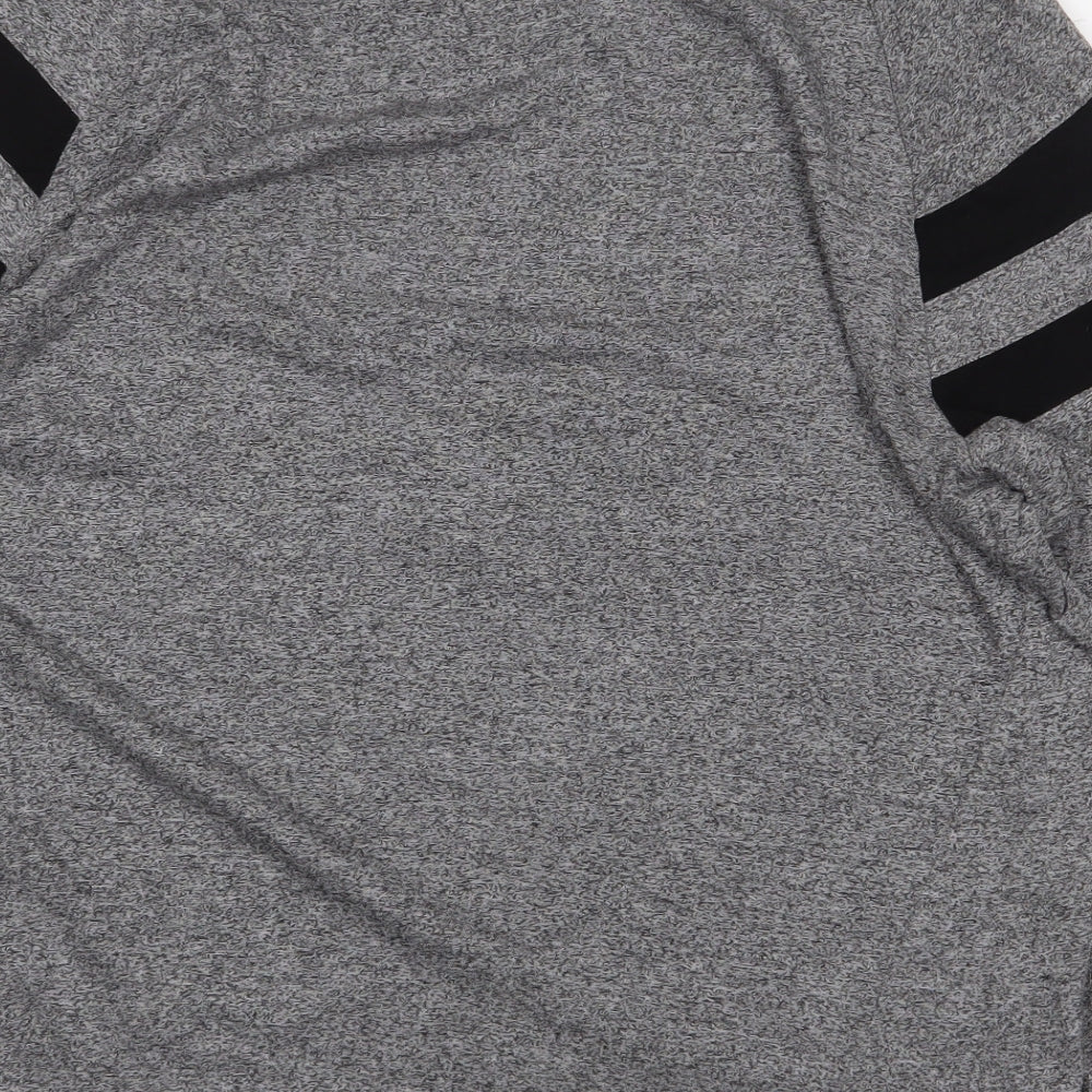 Womens UK Size M H&M Grey Basic T-Shirt