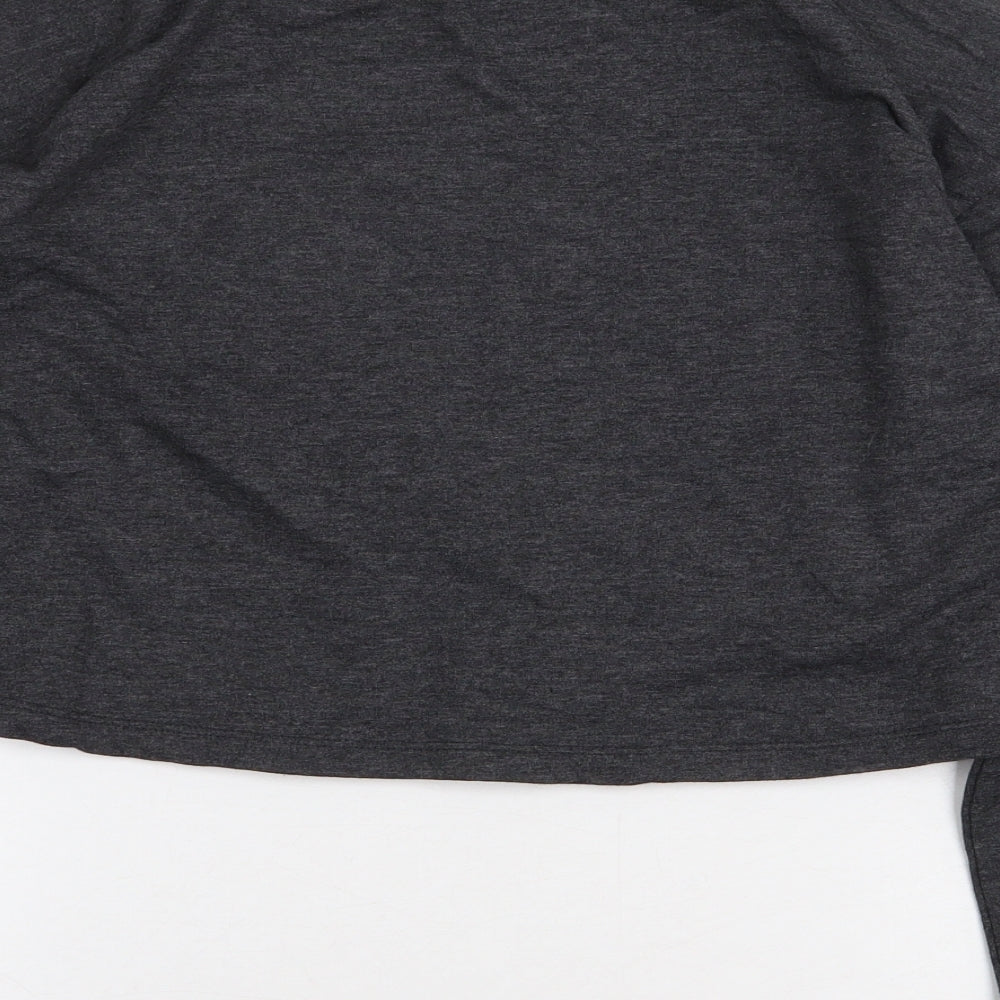 George Girls Grey Cotton Pullover Sweatshirt Size 11-12 Years Pullover - Butterfly