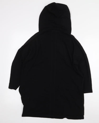 Cable & Gauge Womens Black Viscose Pullover Hoodie Size M Pullover