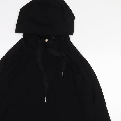Cable & Gauge Womens Black Viscose Pullover Hoodie Size M Pullover